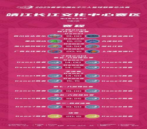 赛程公布2025赛季3WL总决赛倒计时1天！