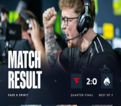 银河战舰再度轰鸣！Spirit枪法&战术被完爆遭FaZe横扫淘汰
