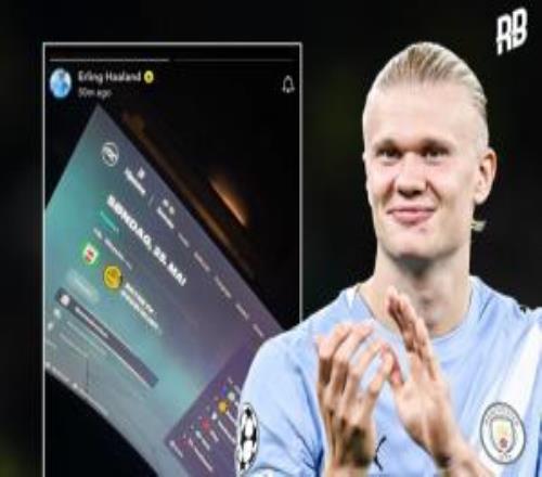 哈兰德社媒晒出玩《FC26》游戏照片：选用挪威青训母队打生涯模式