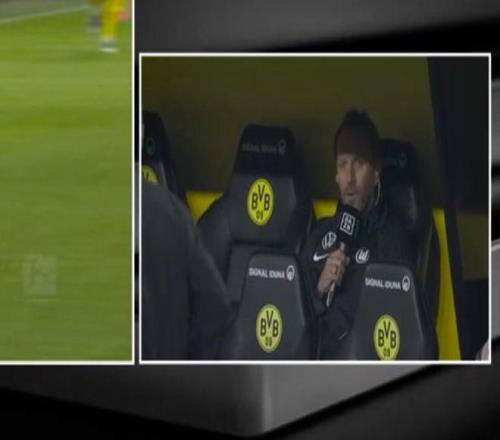 多特vs狼堡时，转播商首次在德甲比赛直播中连线俱乐部高管