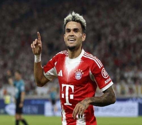 能否打破纪录迪亚斯前3场德甲连场进球，此前拜仁仅3人做到