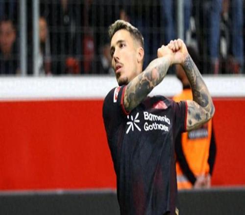 勒沃库森球员连续两场任意球破门，已经打入3球