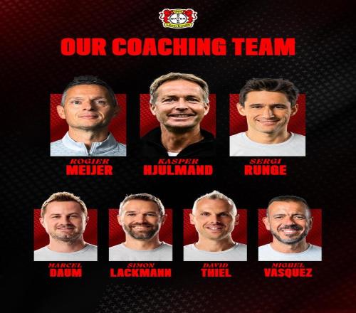 勒沃库森官方：尤尔曼德教练团队已组建，原滕帅助教仅留1人