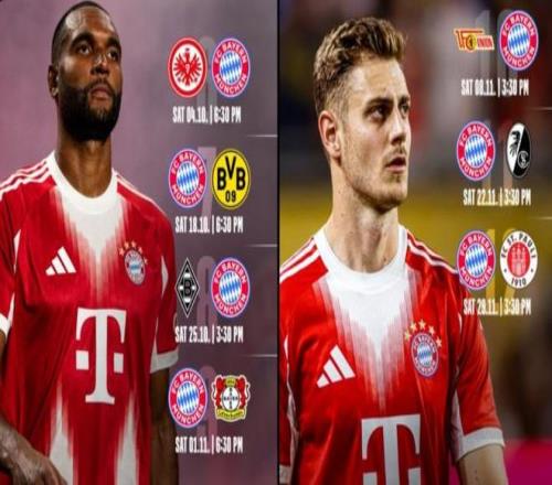 拜仁第6到第9轮将连战法鹰&多特&门兴&药厂10月19日凌晨国家德比