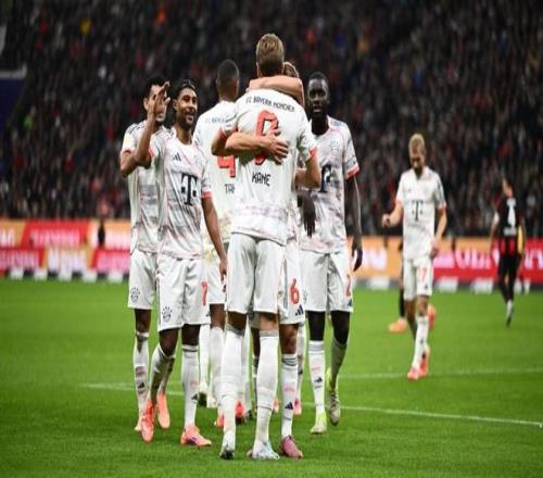 拜仁已连续7场德甲进球3+，距自己保持的纪录只差1场