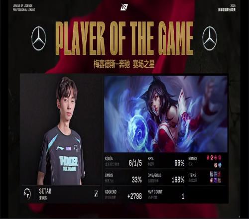 SeTab阿狸完美表现局内力压Scout斩获第二局MVP！