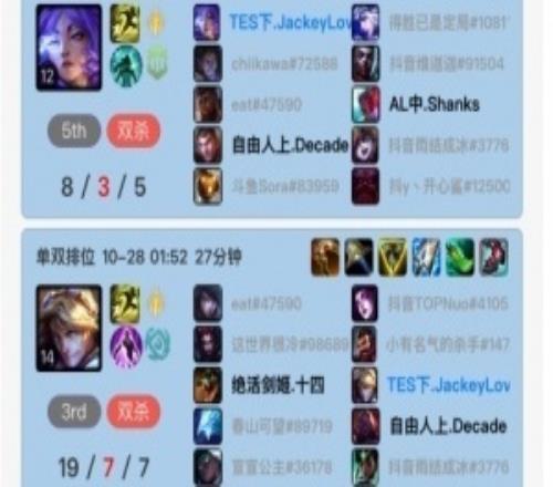 哥哥也开杀了！JackeyLove峡谷之巅掌控雷电豪取五连胜，EZ打出197的战绩