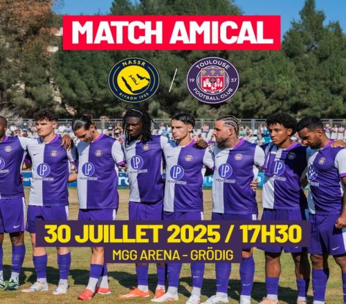 官方:利雅得胜利7月30日将与图卢兹进行友谊赛 官方:利雅得胜利7月30日将与图卢兹进行友谊赛