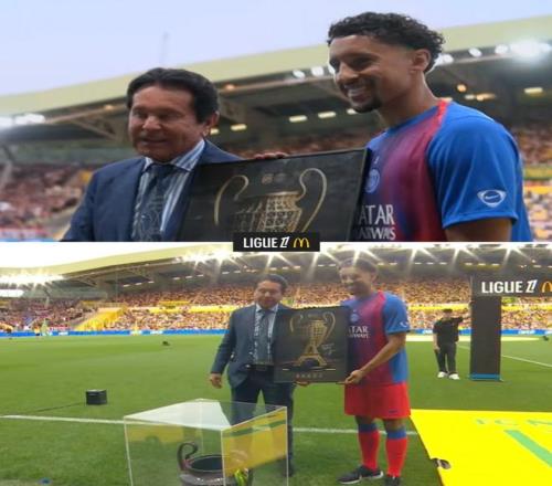 致敬欧冠冠军！法甲首轮开赛前，南特主席向巴黎赠送了特别的礼物