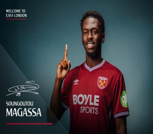 官方：西汉姆联正式签下摩纳哥中场马加萨