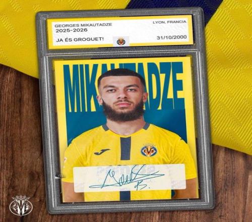 官方：比利亚雷亚尔签下里昂前锋米考塔泽，转会费3000万欧