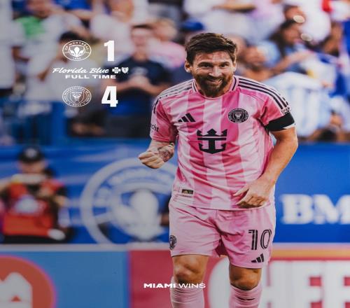 一扫阴霾！迈阿密一周前世俱杯4球惨败给巴黎，今日联赛斩获大胜