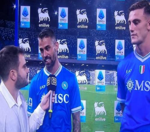 斯皮：我有时像卢卡他爸孔蒂的庆祝是因为他很相信卢卡