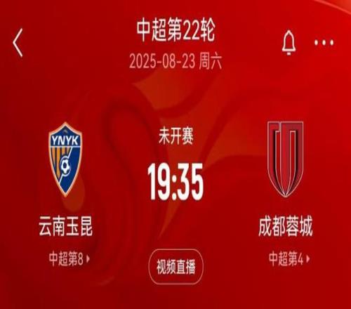 “三四名决赛”本周末中超玉昆将战蓉城，双方足协杯半决赛均负