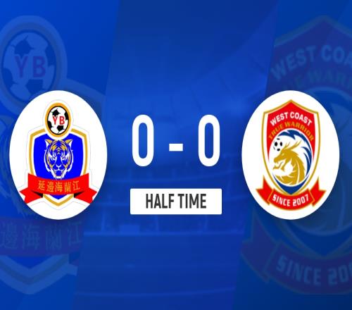 半场王鹏头球攻门董佳林扑救后中框西海岸暂00延边龙鼎