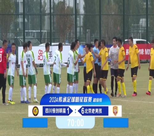 老甲A超级组:杨晨、徐阳、高峰进球,杜文辉传射,北京6-1胜四川