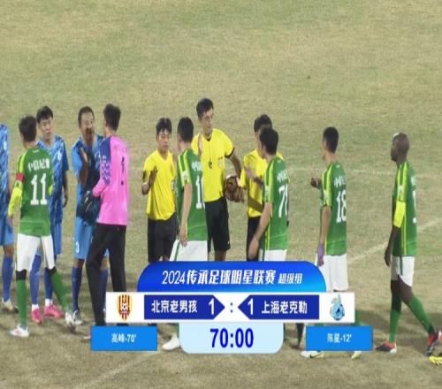 老甲A超级组:范志毅替补出场,高峰点球绝平,北京1-1上海