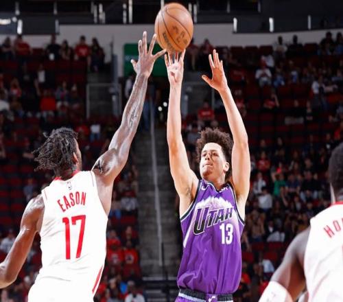 各种瞎打！爵士的新科NCAA四强赛MOP面对火箭的表现令人担心