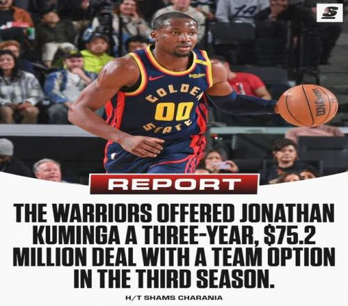 最新进展！库明加续约分歧升级，680万差距+选项权成焦点