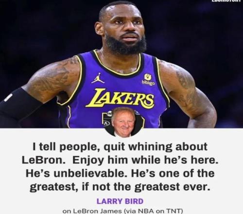 NBA传奇名宿化身詹蜜：詹姆斯是不可思议的人！