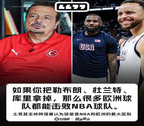 土耳其主帅：若把詹杜库去掉那很多欧洲球队都能击败NBA球队