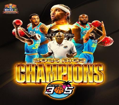 查尔莫斯制胜一击！比斯利25+12率迈阿密305队夺得Big3联赛冠军