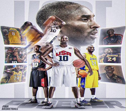 国际赛场36胜0负！FIBA官方更新社媒祝科比生日快乐