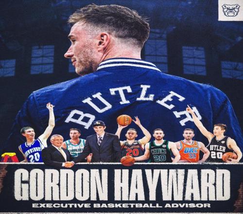 回到母校！海沃德将担任巴特勒大学的篮球执行顾问