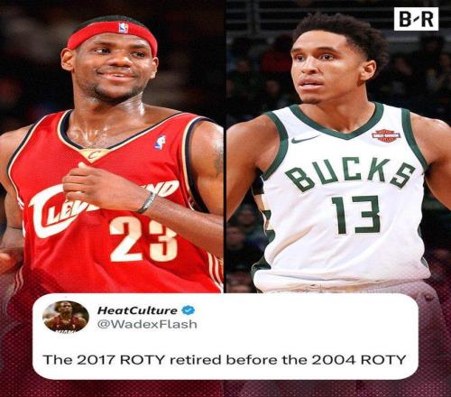 美媒玩梗：2017年最佳新秀比2004年最佳新秀更早退役