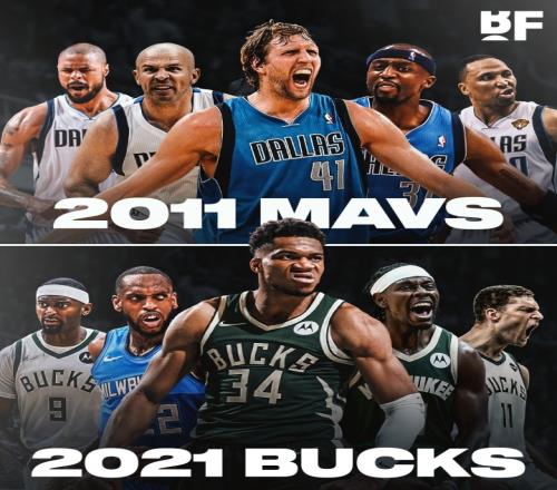 都是大前锋带队！美媒发问：2011年小牛VS2021年雄鹿哪个更强