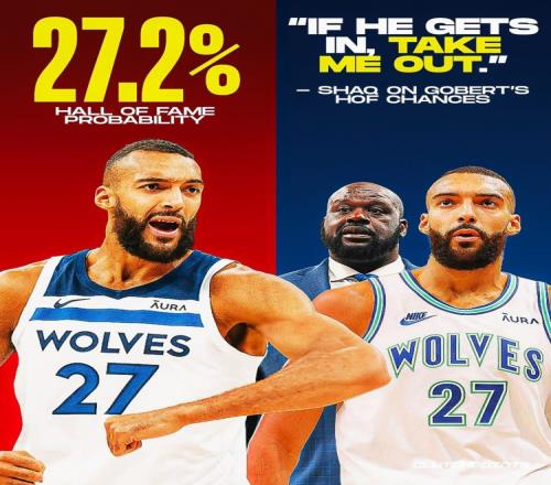 有你没我！奥尼尔：要让戈贝尔进名人堂先把我拿出去