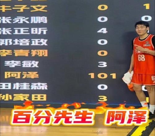 CBA球员打野球可太强了！单场狂砍101分，二分球28中27