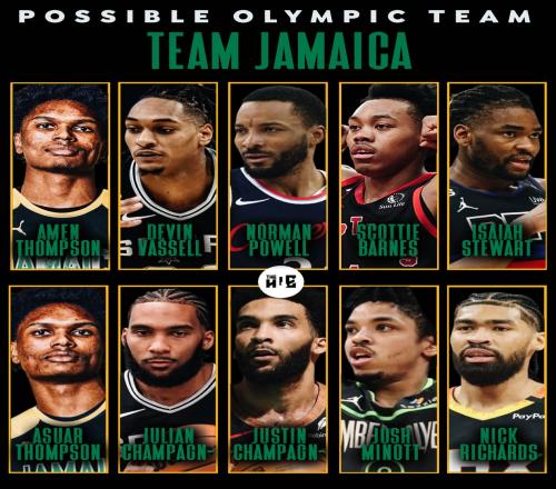 牙买加男篮全NBA阵容啥水平？鲍科比&斯科巴领衔 汤普森铁闸兄弟