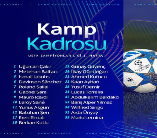 加拉塔萨雷欧冠大名单出炉：奥斯梅恩因伤缺席，萨内在列