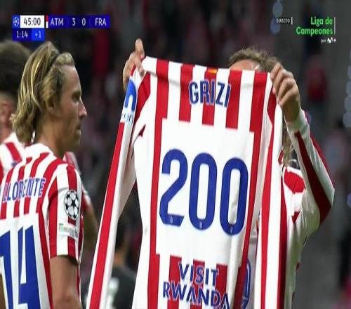 里程碑！格列兹曼对阵法兰克福攻入个人马竞生涯第200球