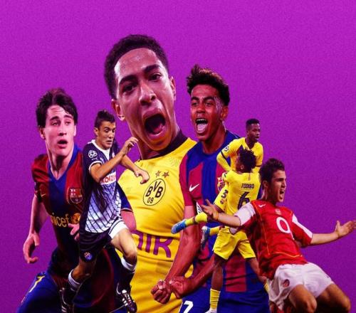 欧冠历史最年轻进球者榜单公布，亚马尔排第二，一人纪录保持22年