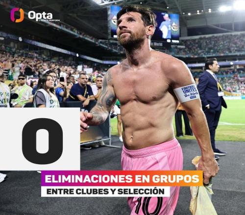 铁律延续！随迈阿密国际出线，梅西生涯37次小组赛全部晋级