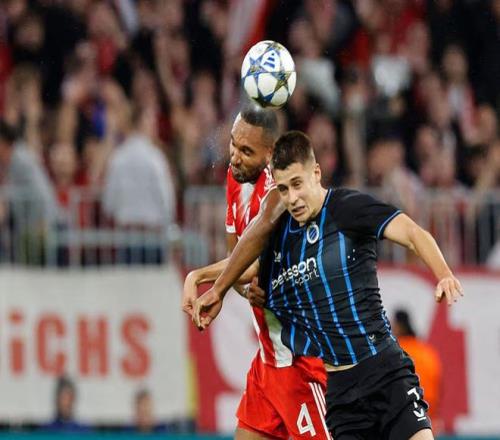 布鲁日前锋：输拜仁不丢人，但要吸取经验准备好与巴萨的比赛