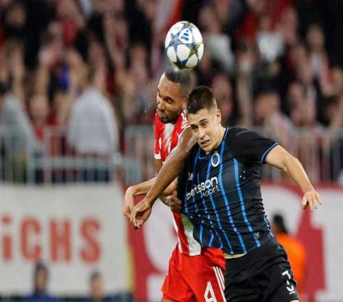 布鲁日前锋：拜仁是欧洲最强球队之一，输给他们并不丢脸