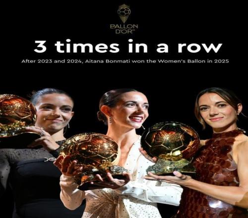 世体：邦马蒂的小博物馆已经有三座金球奖，她更有动力去赢得一切