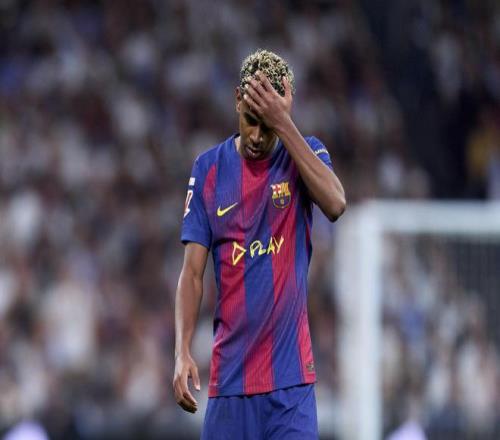 纯嘴强王者亚马尔国家德比零射正，21次丢失球权全场最多