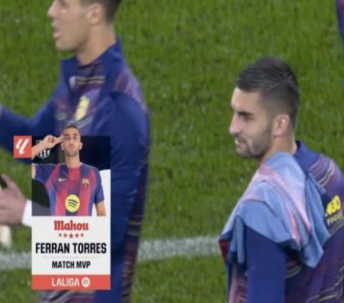 状态极佳！托雷斯仅用34分钟完成双响，荣膺全场最佳球员