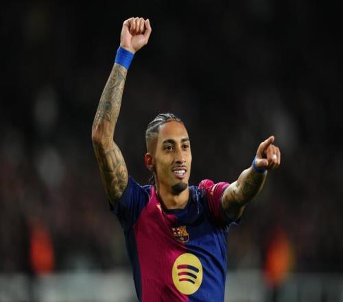 2025年拉菲尼亚各项赛事助攻16次，五大联赛球员仅次于巴尔科拉