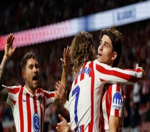 西甲赛场上演帽子戏法，阿尔瓦雷斯马竞生涯首次戴帽