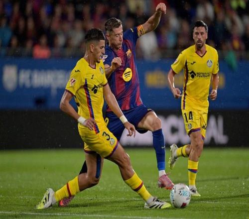 巴塞罗那30赫塔菲费兰托雷斯双响