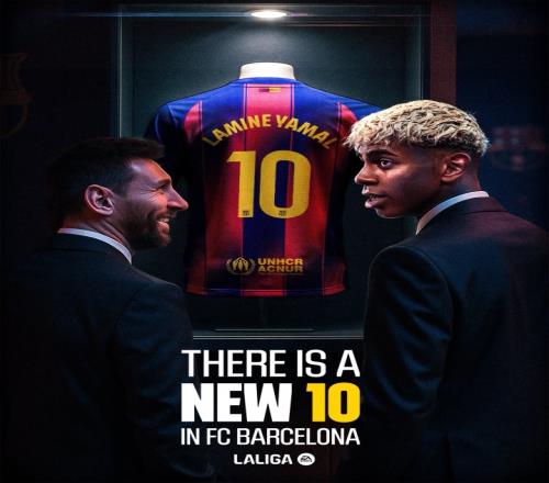 两代巴萨10号！拉波尔塔：梅西曾是世界最佳，亚马尔是现在的最佳