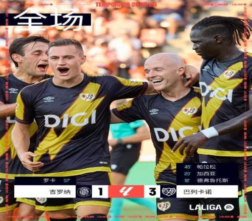 西甲揭幕：“闪电”客胜赫罗纳，黄潜致敬卡索拉