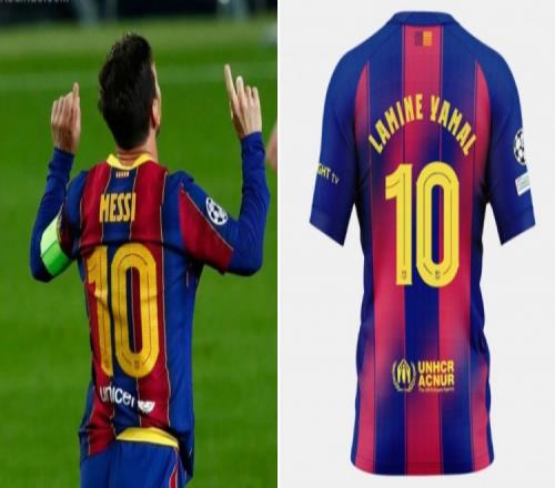 远超梅西阿斯：巴萨认为亚马尔10号球衣销售额将超梅西纪录25%