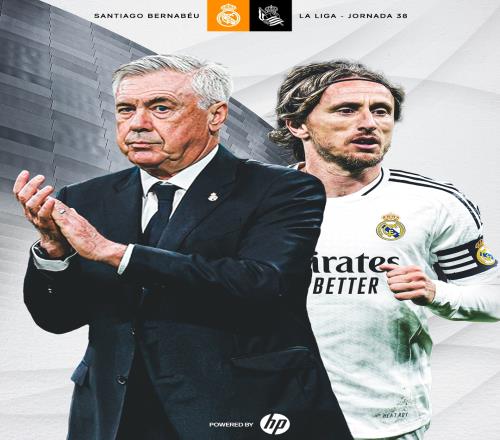 难说再见皇马西甲收官战海报，安帅魔笛出镜&两人主场告别战