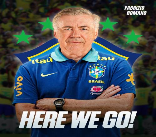 HereWeGo！罗马诺：65岁安切洛蒂执教巴西国家队，合同已签署